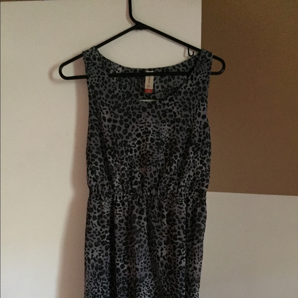 Leopard Print Hi-Low Dress